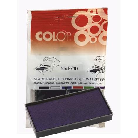 Colop Almohadilla E/40 Azul Blister -2U-