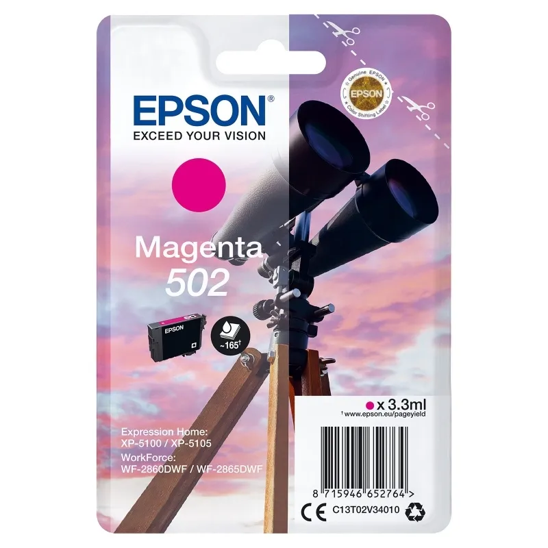 Epson 502 Cartucho de Tinta Original Magenta
