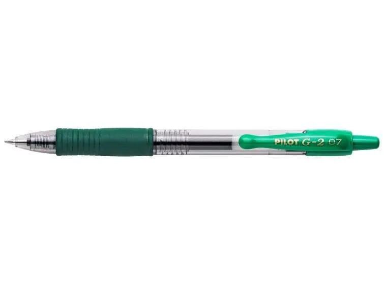 Pilot Bolígrafo Retráctil Tinta de Gel G-2 0.7 Verde