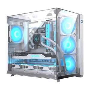 Hiditec Caja ATX Gaming Sky White con USB 3.1 Type-C