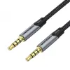 Vention Cable Estéreo Jack 3.5 Macho a Jack 3.5 Macho - 1m - Gris