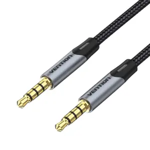 Vention Cable Estéreo Jack 3.5 Macho a Jack 3.5 Macho - 1m - Gris