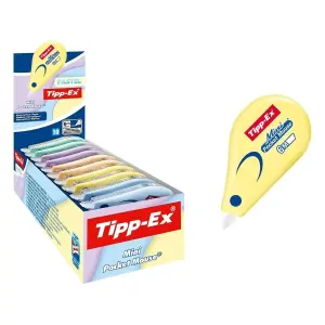 Tipp-Ex Mini Pocket Mouse Cinta Correctora 5mm x 6m - Resistente y Escritura Instantánea