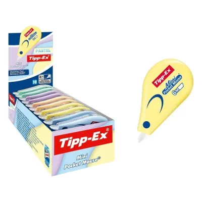 Tipp-Ex Mini Pocket Mouse Cinta Correctora 5mm x 6m - Resistente y Escritura Instantánea