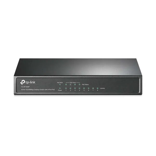 Tp-Link Switch Poe De Sobremesa Con 8 Puertos A 10/100 Mbps