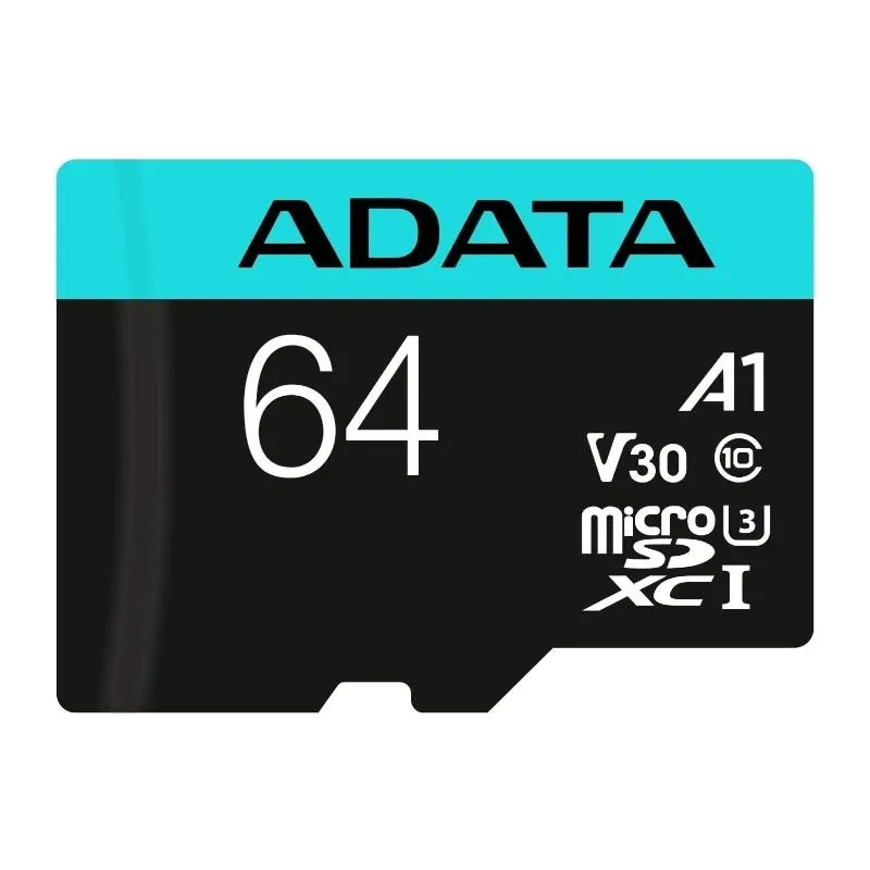 A-DATA microSDXC UHS-I U3 64GB con Adaptador