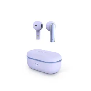 Energy Sistem Auricular Intrauditivo Bluetooth TWS Style 4 Violet con Asistente de Voz y Caja de Carga