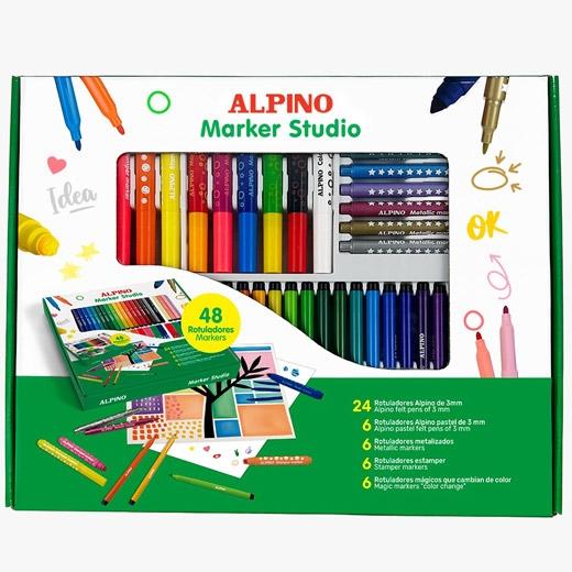 Alpino Rotuladores Marker Studio Colores Surtidos Set 48 Ud