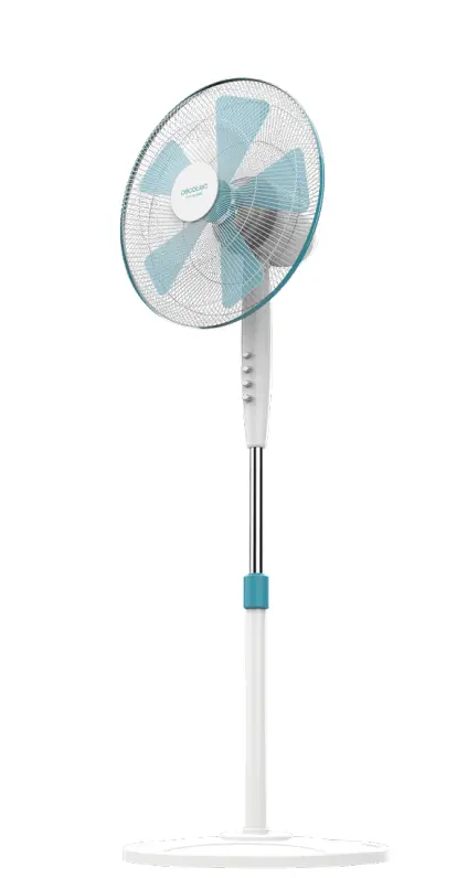 Cecotec EnergySilence 500 Ventilador Metálico Azul y Blanco