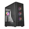 Abysm Danube Sava H500 II Caja Torre ATX/ITX/Micro ATX con Lateral de Cristal Templado y 4 Ventiladores ARGB