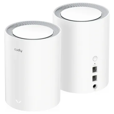 Cudy AX3000 Pack de 2 Sistemas WiFi 6 Mesh Dual Band 2.5G con 5 Antenas Internas