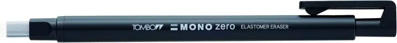 Tombow Mono Zero Portagomas Punta Rectangular 2.5x5mm Color Negro