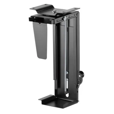 AISENS  SOPORTE GIRATORIO Y ALTURA PERSONALIZABLE PARA CPU POR DEBAJO DE ESCRITORIO CON MANGO DE BLOQUEO FÁCIL
