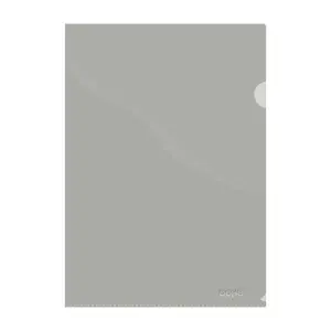 Dohe Dossier Uñero Premium Tamaño A4 - 210x297mm - Fabricado en Polipropileno Translucido de 180 Micras - Color Gris