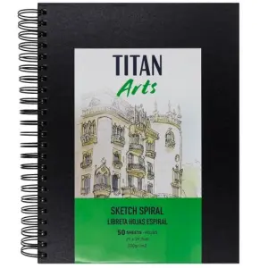 Titan Arts Libreta De Dibujo Espiral A4 50H 200Gr Para Bocetos