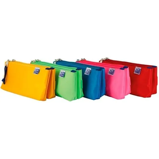 Oxford Kangoo Kids Estuche Portatodo Doble Poliéster Colores Surtidos