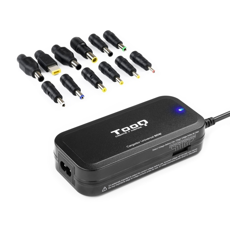 Tooq Cargador Portátil 90W Manual 12 Conectores