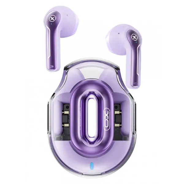 XO X43 Auriculares TWS Bluetooth 5.4 con Estuche USB-C - Autonomía 18h - Violeta