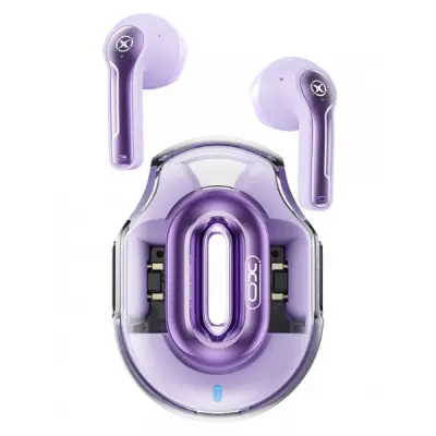 XO X43 Auriculares TWS Bluetooth 5.4 con Estuche USB-C - Autonomía 18h - Violeta