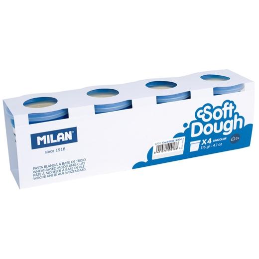 Milan Pasta Blanda Soft Dough Bote 116Gr Blanco Caja 4 Ud