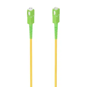Aisens Cable Fibra Óptica G657A2 3.0 9/125 SMF Simplex SC/APC - 20M - Amarillo