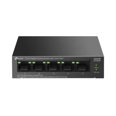 TP-Link LS105GP Switch 4xGb PoE+ 1xGb 65W