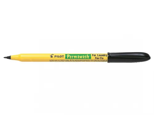Pilot Marcador Textil Permanente Permawash Punta 2Mm Negro
