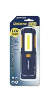 Jupiter Linterna de Trabajo LED COB 250lm con Imán y Gancho, Resistencia IP44, Azul