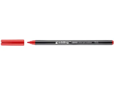 Edding 1300 Rotulador Punta Redonda 2 mm Tinta Base Agua Color Rojo