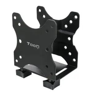 TOOQ Soporte Para Mini PC TCCH0001-B Hasta 5kg Para Monitor o Escritorio Negro