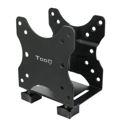 TOOQ Soporte Para Mini PC TCCH0001-B Hasta 5kg Para Monitor o Escritorio Negro