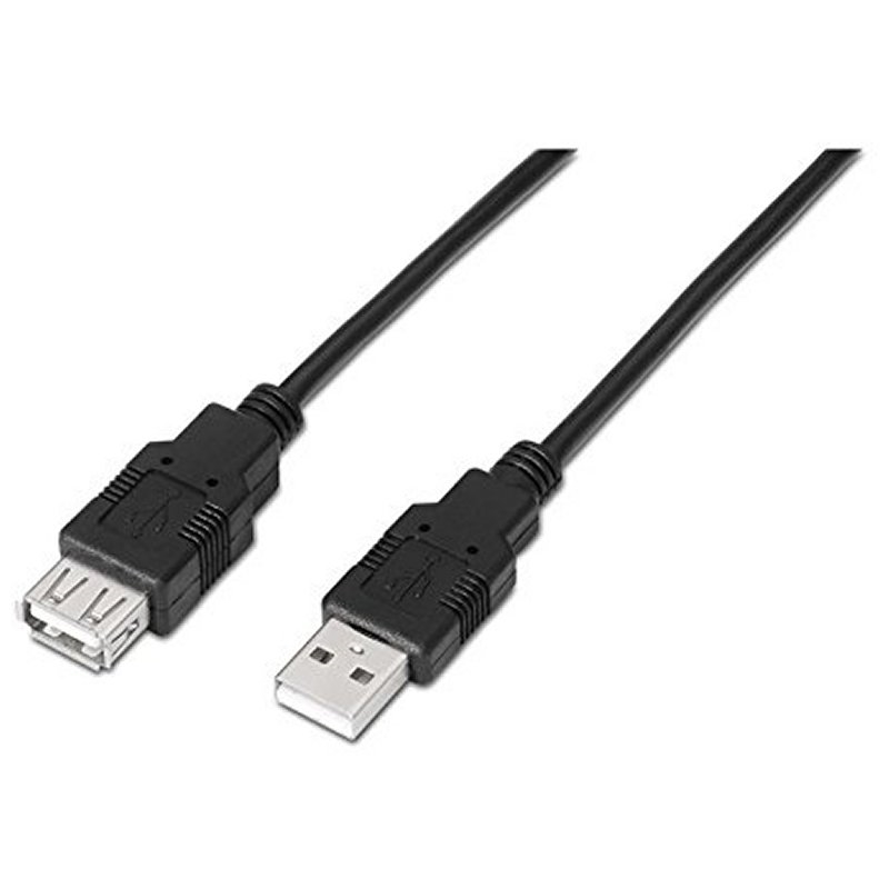 Nanocable Cable Usb 2.0 Tipo-A M/H P Negro 1,8 M