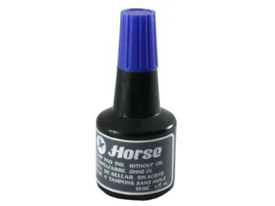 Horse Bote De Tinta Para Tampon 30ml Sin Aceite Color Azul
