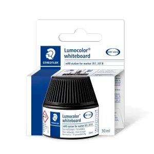 Staedtler Bote de Tinta para Rotulador Lumocolor 351 - 30ml - Negro