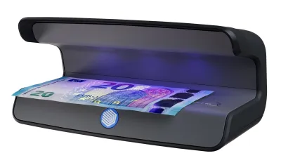 Safescan 75 LED Detector de Billetes Falsos UV con Reflector Integrado