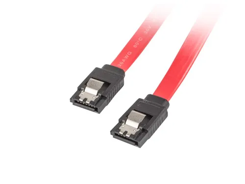 Lanberg Ca-Sasa-14Cu-0050-R Cable De Sata 0,5 M Sata 7-Pin Rojo