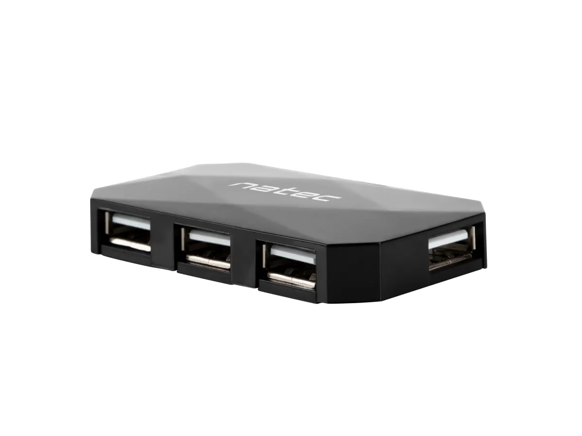 NATEC NHU-0647 Hub USB 2.0 480 Mbit/s Negro