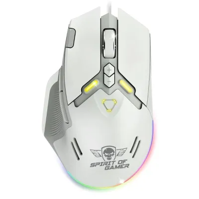 Spirit Of Gamer Ratón Elite M60 Blanco Rgb