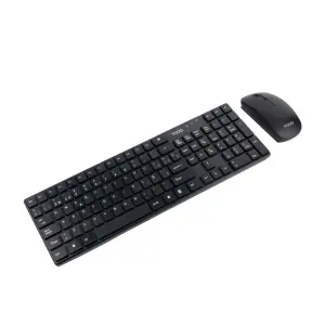 TooQ Teclado Y Ratón Inalámbricos Slim, Negro