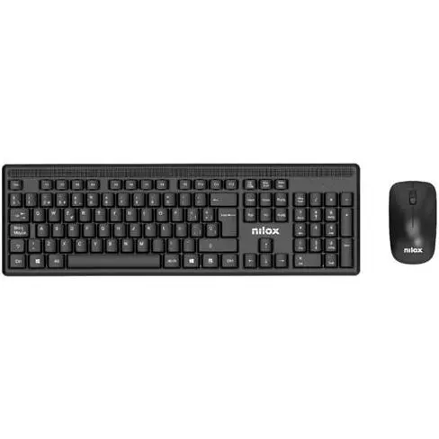 Nilox Combo Teclado + Ratón Inalámbrico Negro