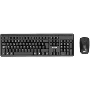 NILOX COMBO TECLADO + RATÓN INALÁMBRICO NEGRO