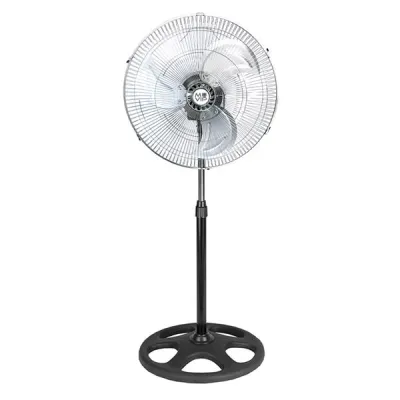 Muvip Ventilador Industrial de Pie 75W 45cm 3 Velocidades Plata/Negro