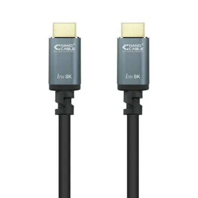 Nanocable Cable HDMI 2.1 Iris 8K A/M-A/M 1.5m Negro
