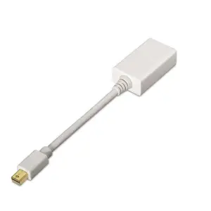 Aisens Conversor Mini DP a HDMI Hembra 15cm Color Blanco