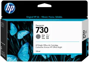 HP Cartucho de tinta DesignJet 730 gris de 130 ml