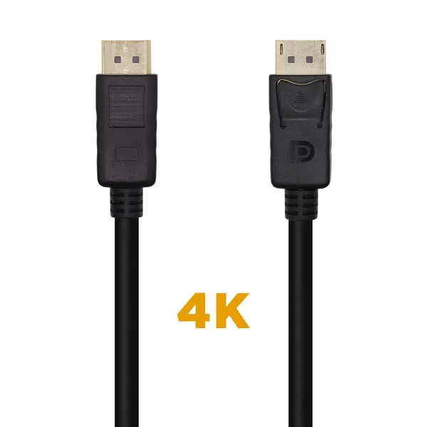 Aisens Cable Displayport V1.2 4K@60Hz - Dp/M-Dp/M - 1.0M - Color Negro