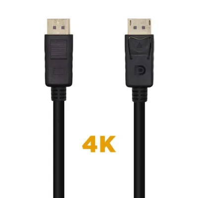 Aisens Cable DisplayPort V1.2 4K@60Hz DP/M-DP/M 1.0m Negro