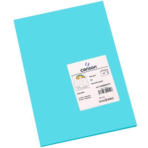 Iris Cartulina 210X297Mm 185Gr Azul Turquesa -50U-