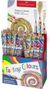 Faber-Castell Fantasia Expositor con 84 Lápices Multicolor - Cuerpo Triangular de Madera Sostenible