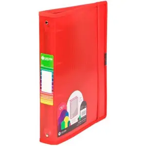 Carchivo Carpeta Anillas 4 X 40mm A4+ Con Goma PP Dune Rojo